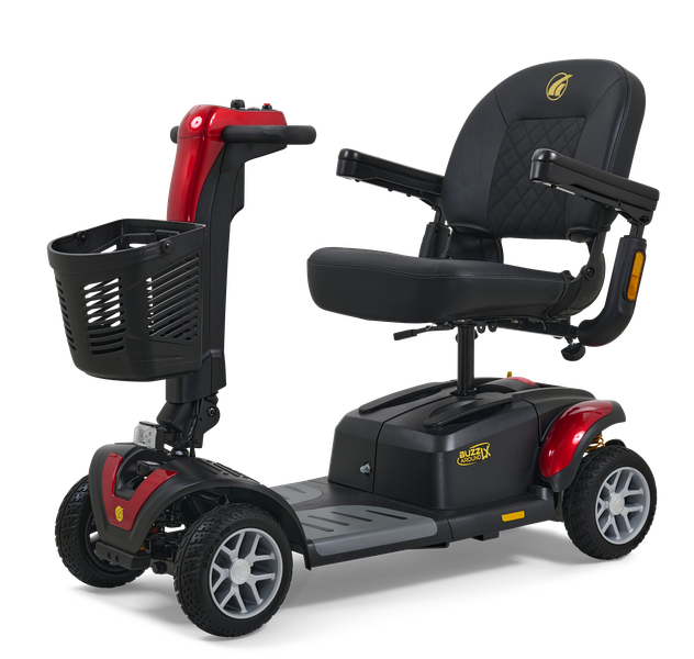 Buzzaround LX 4-Wheel scooter in Red alternate view thumbnail